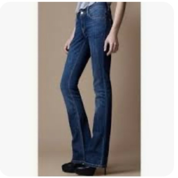 Burberry Women's Blue Boot Cut Jeans - Picture 1 of 13